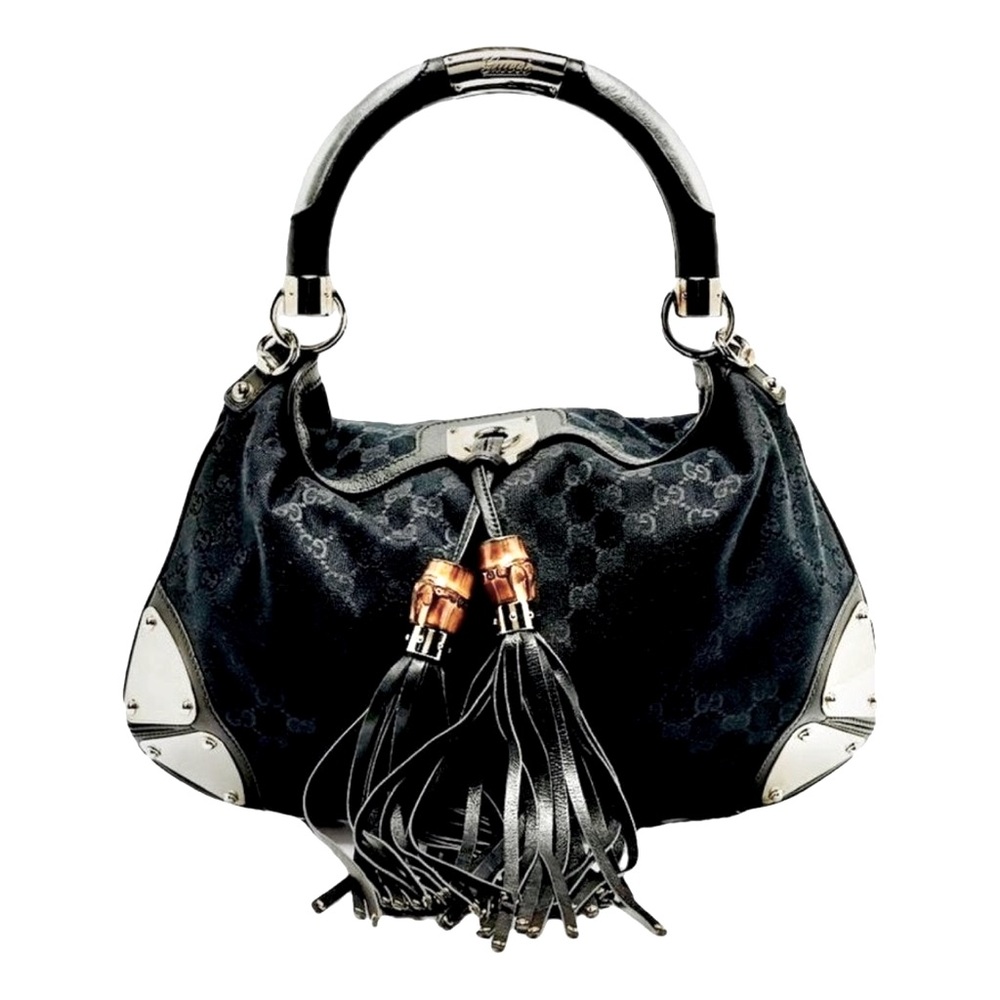 Gucci Black and Silver Shoulder Bag